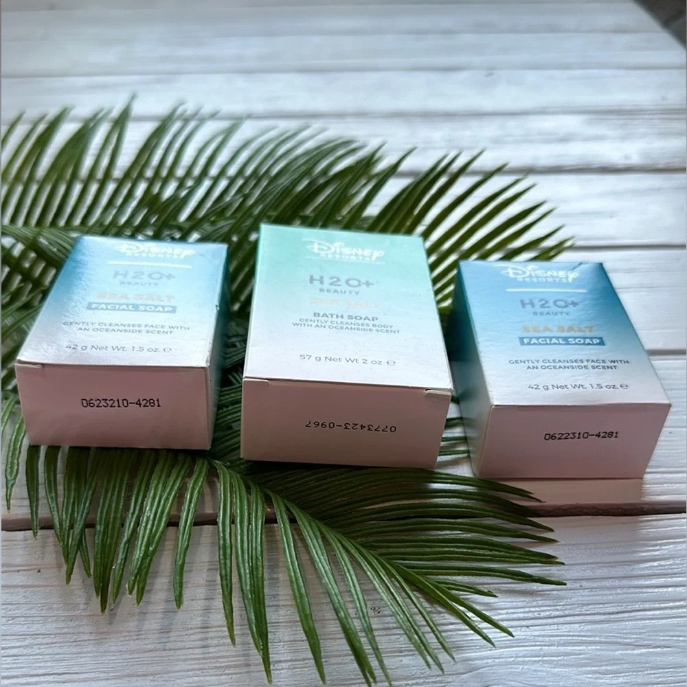 NIB Disney Resorts H20 Sea Salt Bath and Facial Soap Bundle 3